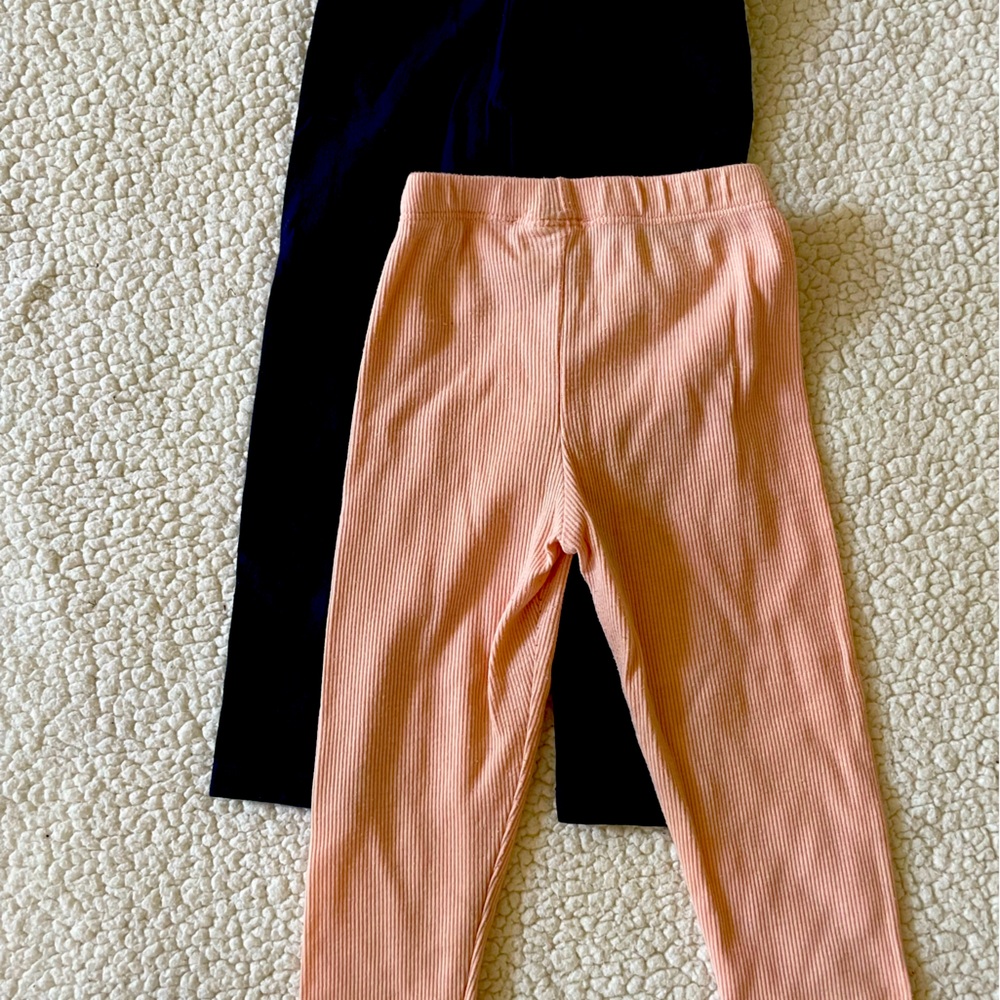Jessica Simpson Lt Pink 3T and The Place Navy Blue child’s 4T Leggins